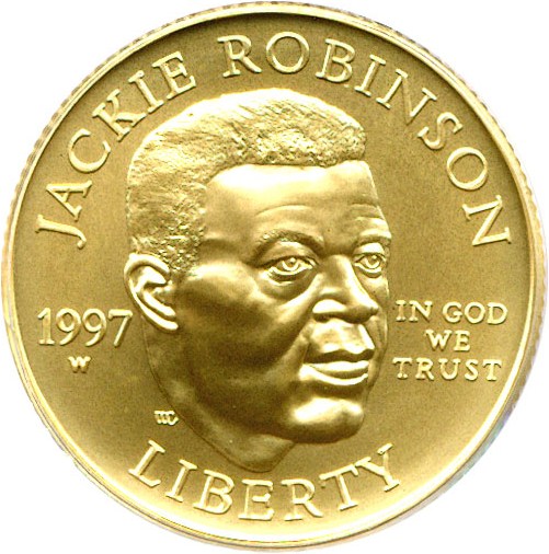 image for: 1997-W $5 PCGS MS69 (Jackie Robinson)