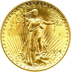 image for: 1914 $20 NGC/CAC MS63