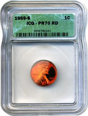 image for: 1969-S 1c ICG Proof 70 RD