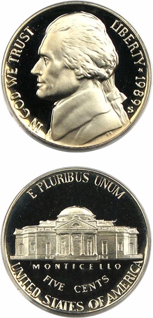 image for: 1989-S 5c PCGS Proof 70 DCameo