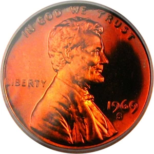 image for: 1969-S 1c ICG Proof 70 RD