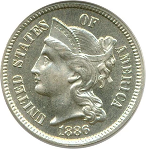 image for: 1886 3cN PCGS Proof 65 OGH