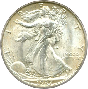 image for: 1937-S 50c PCGS/CAC MS65 OGH