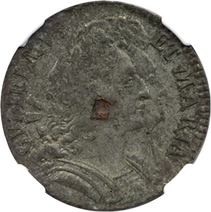 image for: Great Britain: 1690 1/2 D NGC XF45
