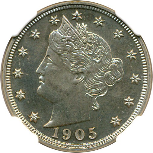 image for: 1905 5c  NGC Proof 65