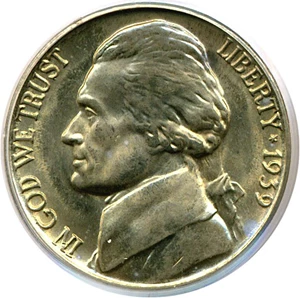 image for: 1939 5c Reverse of 1940 PCGS MS66 Ex: Omaha Bank Hoard