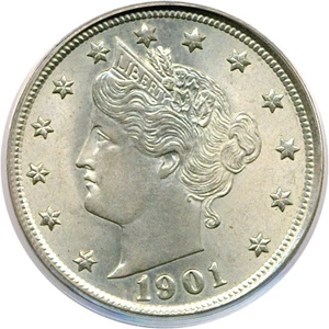 image for: 1901 5c PCGS MS63
