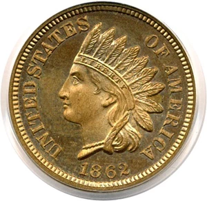image for: 1862 1c PCGS/CAC Proof 64