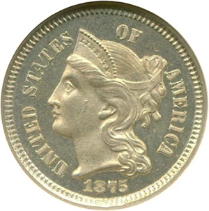 image for: 1875 3cN NGC Proof 65