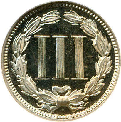 image for: 1868 3cN  NGC Cameo Proof 66