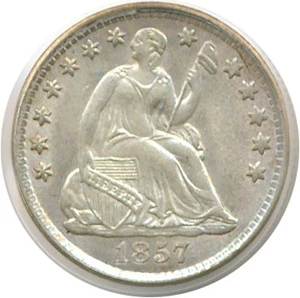 image for: 1857 H10c PCGS MS63 OGH
