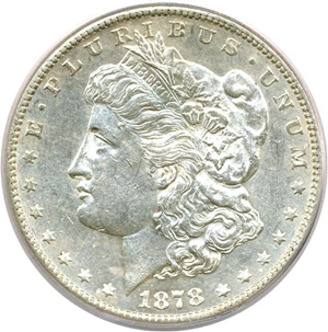 image for: 1878-S $1 PCGS AU58 (VAM 50 Tripled Eyelid)
