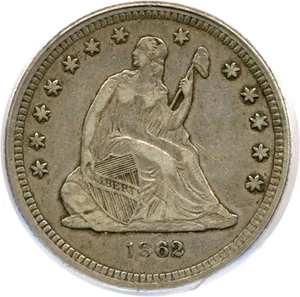 image for: 1862 25c PCGS XF40