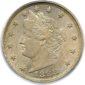 image for: 1888 5c PCGS AU58