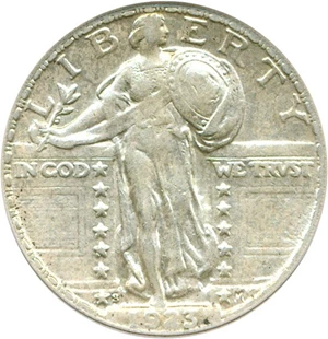 image for: 1923-S 25c PCGS XF45