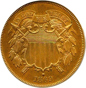 image for: 1869 2c PCGS Proof 64 RB
