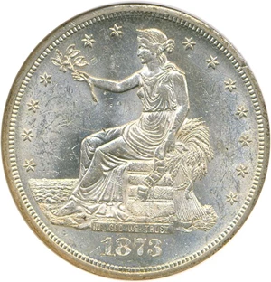 image for: 1873-S Trade$ NGC MS62 ex: Richmond Collection