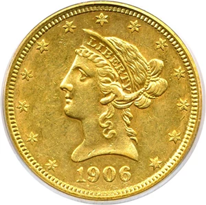 image for: 1906-D $10 PCGS AU55