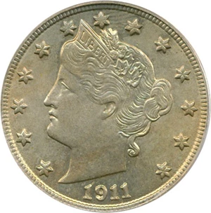 image for: 1911 5c PCGS MS65