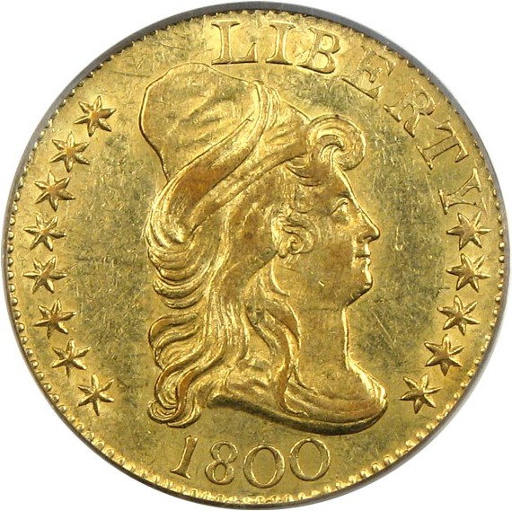 image for: 1800 $5  PCGS/CAC AU55