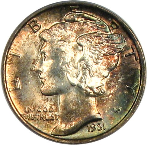 image for: 1931-S 10c  PCGS MS66 FB