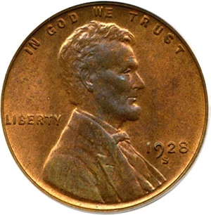 image for: 1928-S 1c PCGS MS64 RB