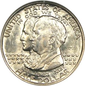 image for: 1921 50c Alabama 2x2 NGC MS66