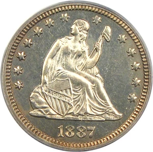 image for: 1887 25c PCGS Proof 63
