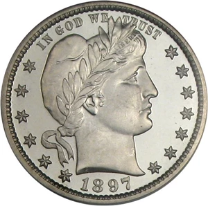 image for: 1897 25c NGC Proof 68 UCameo
