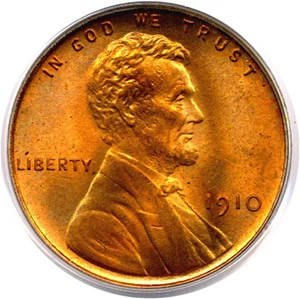 image for: 1910 1c PCGS MS65 RD