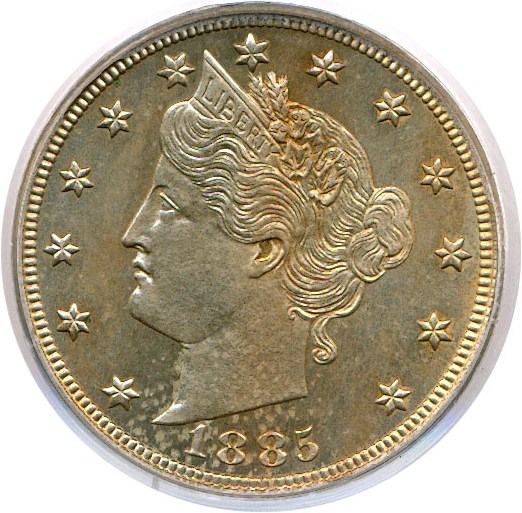 image for: 1885 5c  PCGS Proof 64