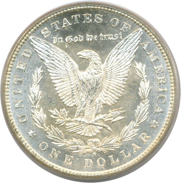 image for: 1880/9-S $1  PCGS MS65 DMPL EX: Larry Shapiro
