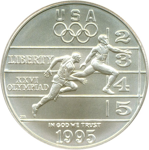 image for: 1995-D $1 PCGS MS70 (Olympic Track & Field)