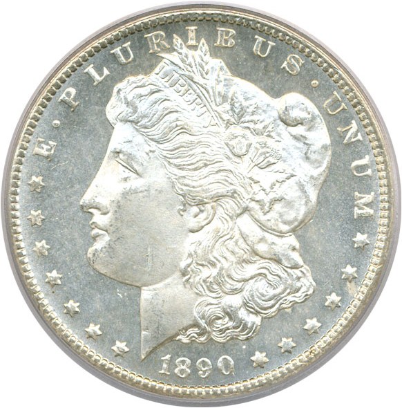image for: 1890-CC $1  PCGS MS64 PL