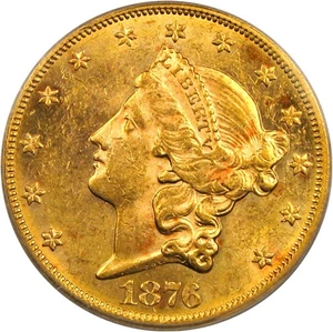 image for: 1876-CC $20 PCGS/CAC AU58