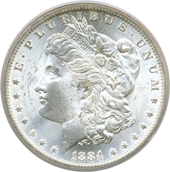 image for: Hot 50 VAM: 1884-O $1 PCGS MS64 (VAM 10  O/O)