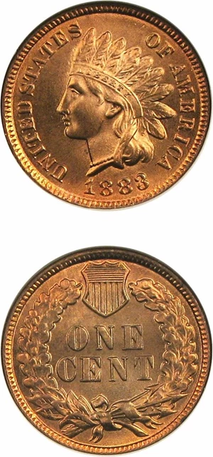 image for: 1883 1c NGC MS67 RD