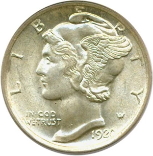 image for: 1920 10c PCGS MS66 FB