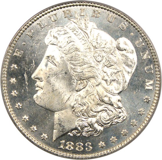 image for: 1883 $1  PCGS MS63 DMPL OGH