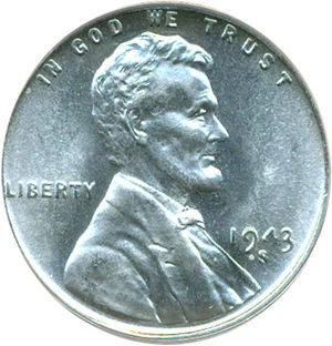 image for: 1943-S 1c PCGS MS68