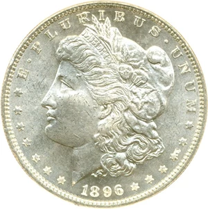 image for: Hot 50 VAM: 1896 $1 DGS MS64 (VAM 20 Bar 6)