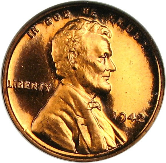 image for: 1942 1c  NGC Proof 65 RD Cameo