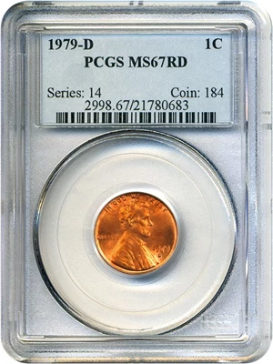 image for: 1979-D 1c PCGS MS67 RD
