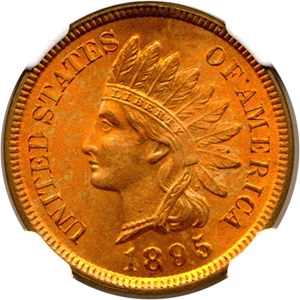image for: 1895 1c NGC MS65 RD