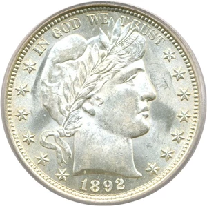 image for: 1892 50c PCGS MS62