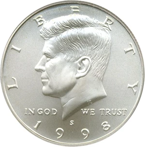 image for: 1998-S 50c SMS PCGS MS69