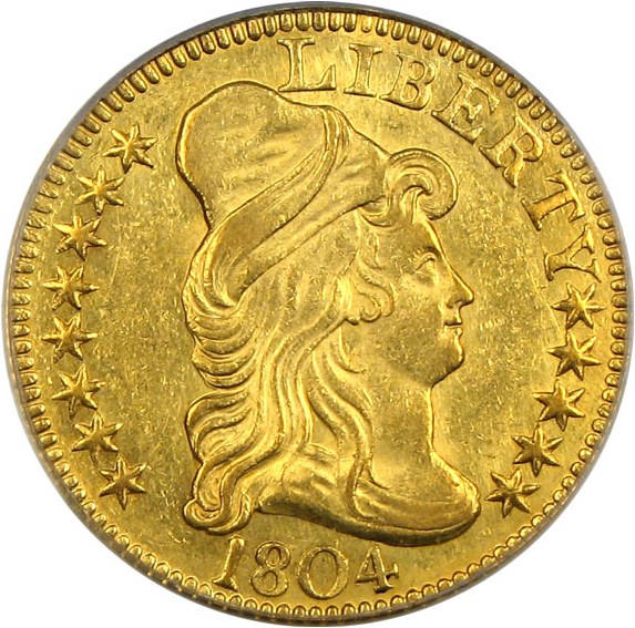 image for: 1804 $5 Small 8 PCGS/CAC MS61