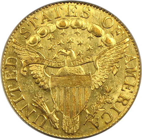 image for: 1804 $5 Small 8 PCGS/CAC MS61