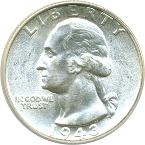 image for: 1943-D/D 25c ANACS MS62 (DDO-001 RPM-008)