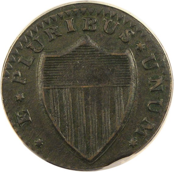 image for: 1787 New Jersey PCGS XF45 (Outlined Shield)